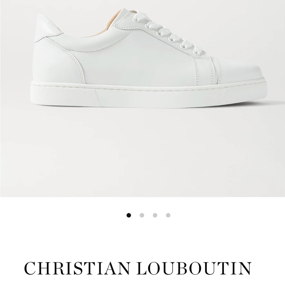 White leather Christian Louboutin Viera sneakers, size 38